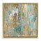 Stupell Industries Complex Abstract with Blue Floater Framed Canvas Wall Art Design by Justin Turner